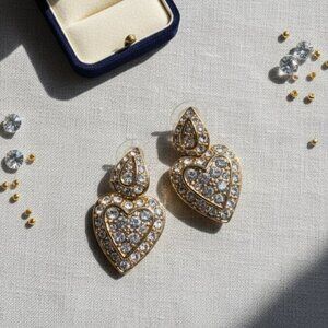 NWOT 2 in 1 convertible Nolan Miller Heart Earrings